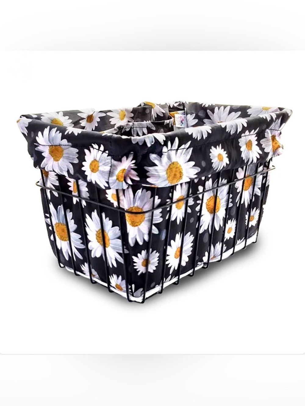 CruiserCandy.com - Bike Basket Liner, Love Daisy